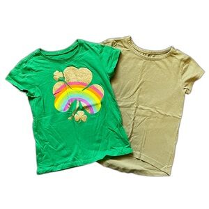 Girls S green tee bundle